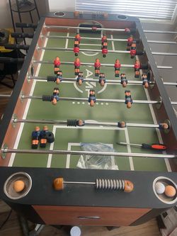 Foosball Table with Balls