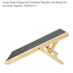 Wood Dog Ramp Adjustable Slip Resistance Climbing Ladder for Dog Bed Sofa Pet Steps for Small Medium Large Dogs Puppy Cat, Foldable Wooden Pet Ramp fo