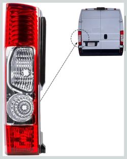2010-22 Ram ProMaster Driver Left Side Tail Rear Lamp Light Without Circuit Fit