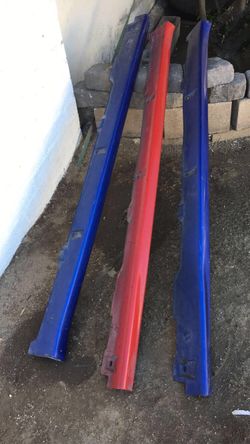 Side Skirts Parts For Honda Civic 2  Door SI (2 Blue SOLD Already)