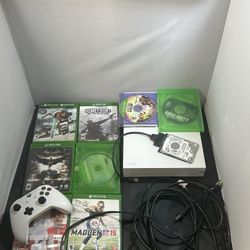 Xbox One With Games, Power And HDMI Cord With Controller 