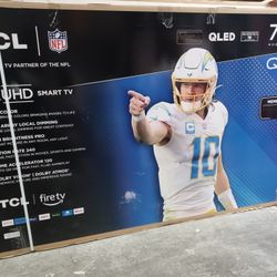 Brand New SEALED Box.  75" Screen Smart 🔥 Tv By TCL.  240htz Motion Ratio.  Gaming Pro TV 