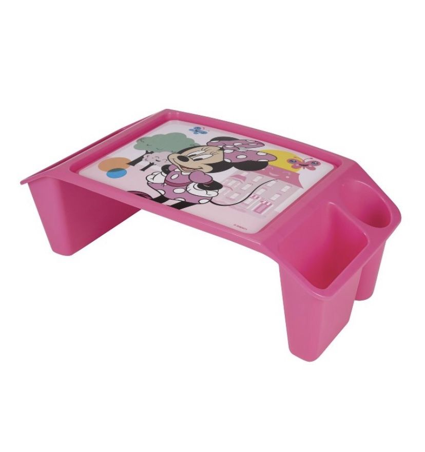 Portable Minnie Mouse  Desk With Side Storage Pockets