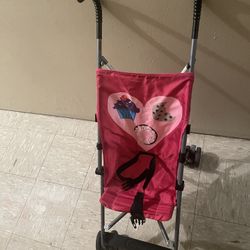 In Excellent condition Pink Heart Cosco Stroller  