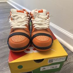 Nike SB Dunk Low Orange/White Size 9.5 OG All DS