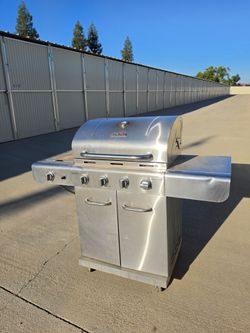 Char-Broil 5-Burner Stainless Steel Propane Grill with Side Burner