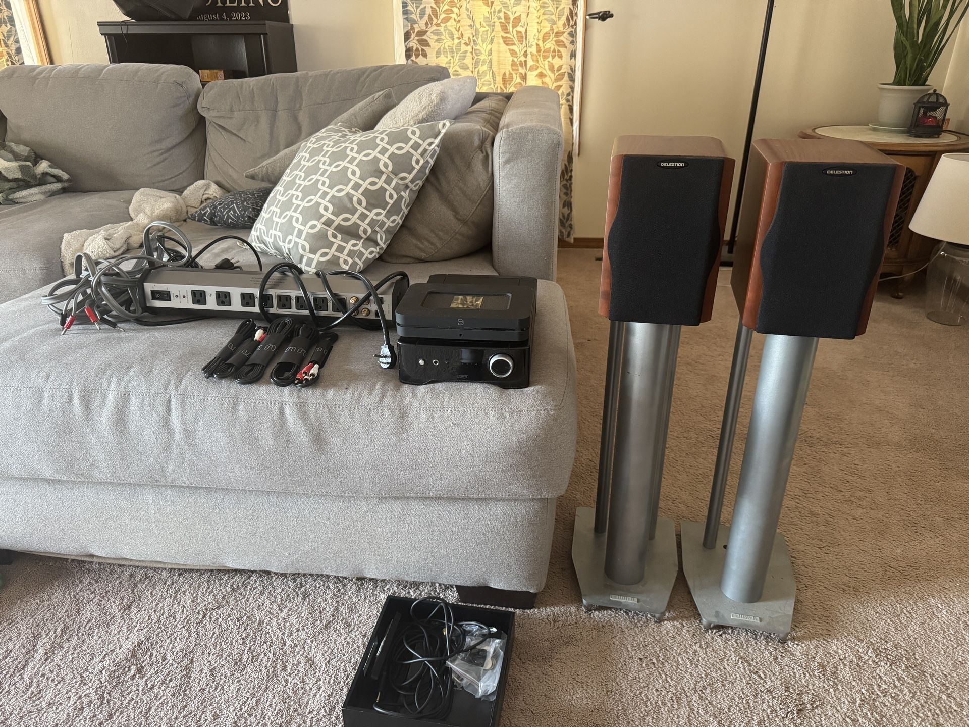 Musical Equipment/ Amplifier, Speakers, Blue Sound