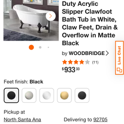 Acrylic bath tub