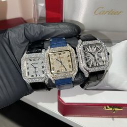 🔥💎💎🔥ASSORTED MOISSANITE BUSTDOWN WATCHES