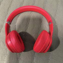 Red Beats Solo 4 Wireless On-Ear Headphones