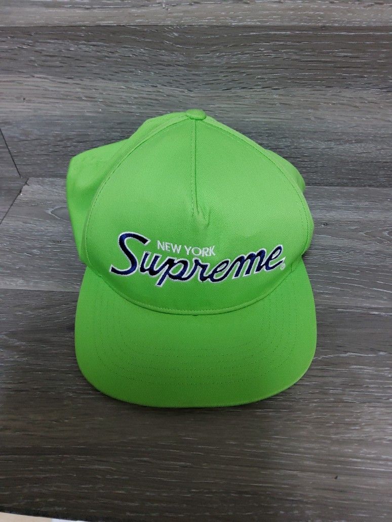 Supreme Classic Team 5 Panel Green Os Fw22 Hat