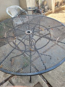 Patio table and 4 chairs