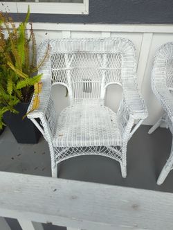 Wicker Set Chairs
