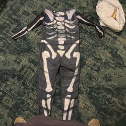 Fortnight Skull Trooper Halloween Costume 12-14