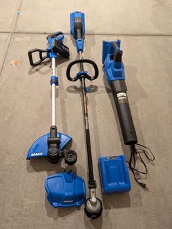 Kobalt leaf blower/ string trimmers