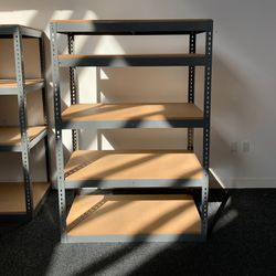 ULINE 4ft wide storage rack with 4 shelves