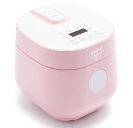 GreenLife Digital Rice & Beans Cooker, 2-Cups Uncooked/4-Cups Cooked, Removable Nonstick Ceramic PFAS-Free Pot, One-Touch Presets, Oats, Quinoa, Brown