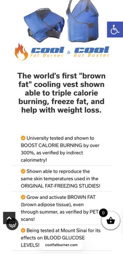 Cool Fat Burner and Cool Gut Buster with ten ice packs.