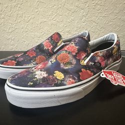 Floral Vans Slip On 
