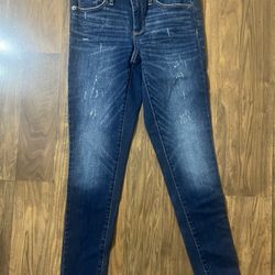Women's Universal Thread Skinny Distressed Midrise Jeans Size 0/25R