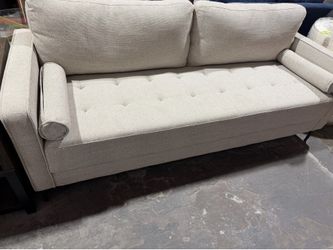 Sofa Sand Beige New with some washable stains from moving and handling