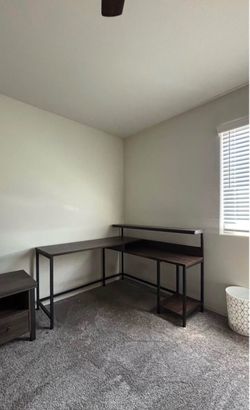 wooden work desk