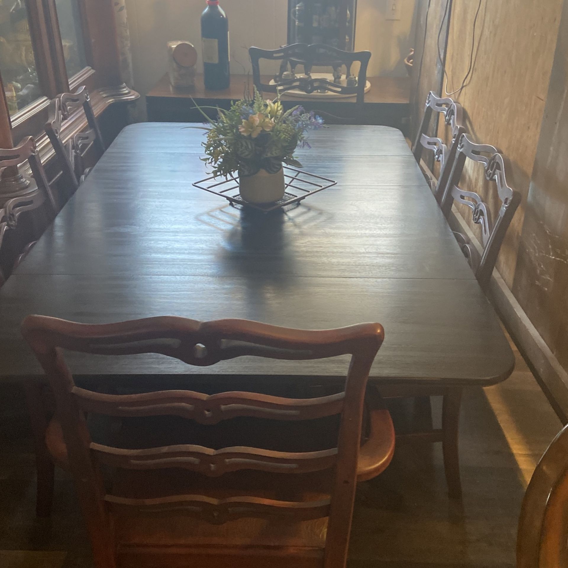 Dining table with Six chairs