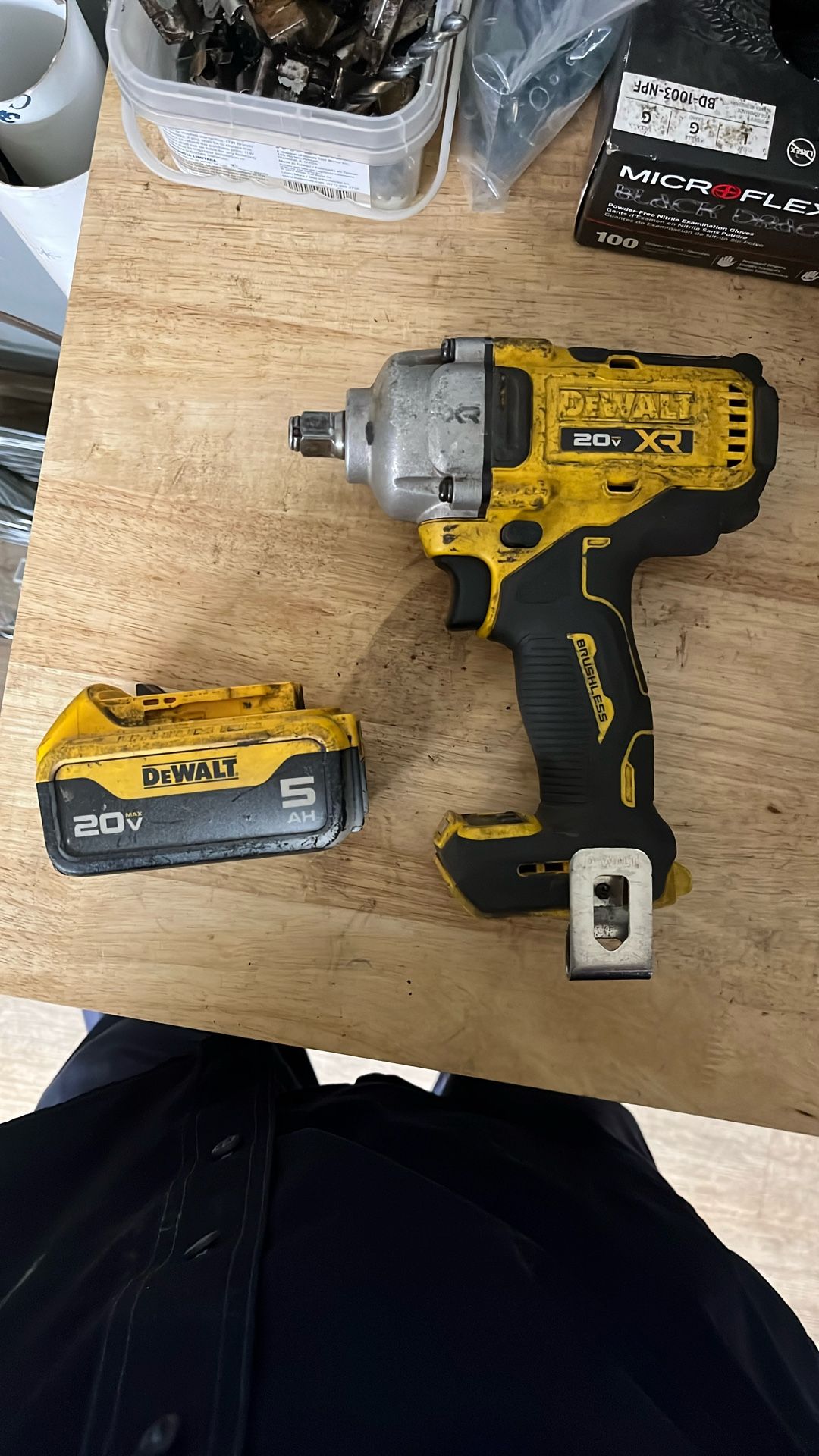 Dewalt 1/2 In Impact With Battery 