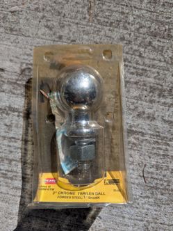 Acme 35-08, Chrome Forged Steel 2'' Trailer Ball 1'' Shank -