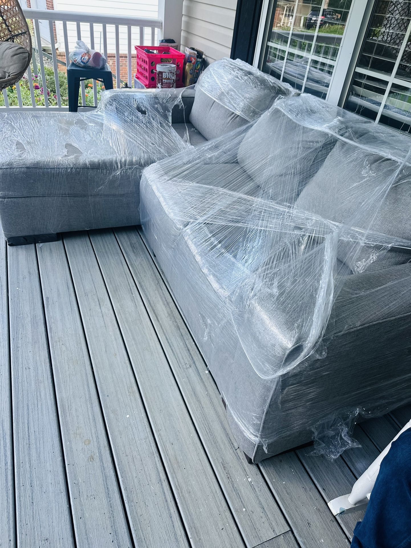 Grey L Shape Couch