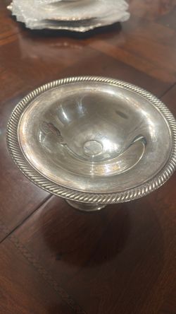 Silver plated dish.