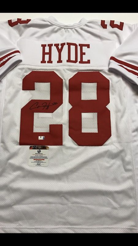 $99! Carlos Hyde SIGNED 49ers Jersey w/COA