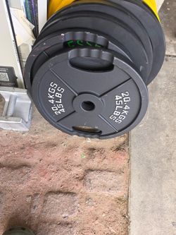 BalanceFrom Classic Cast Iron Weight Plates 45lb pair
