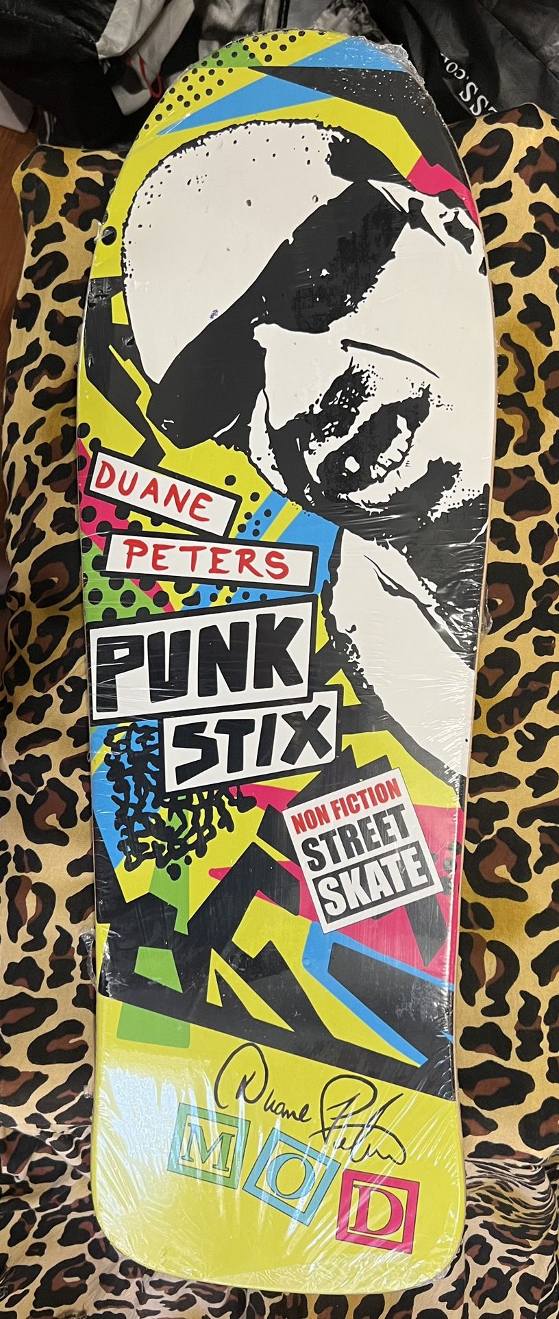 Duane Peters Punk Stix Non Fiction Street Skate Skateboard Deck MOD