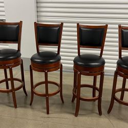 Swivel Leather Barstool All 5 For $400