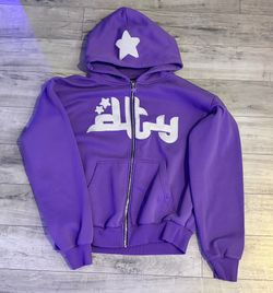 DTY Purple Zip up