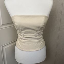 Auteur Studio Cream Corset Bustier NWT