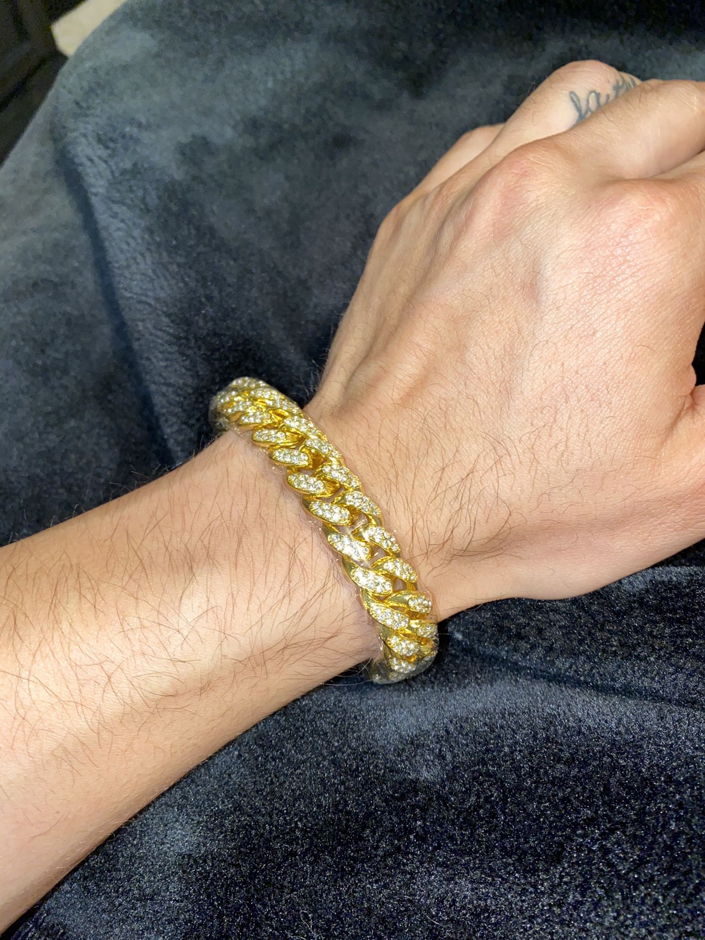Gold Miami Cuban link bracelet chain