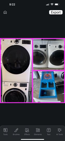 He front load washer and dryer