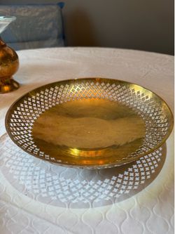 Brass Serving Bowl.