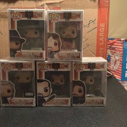 A Five Piece Set Of Walking Dead Funko’s