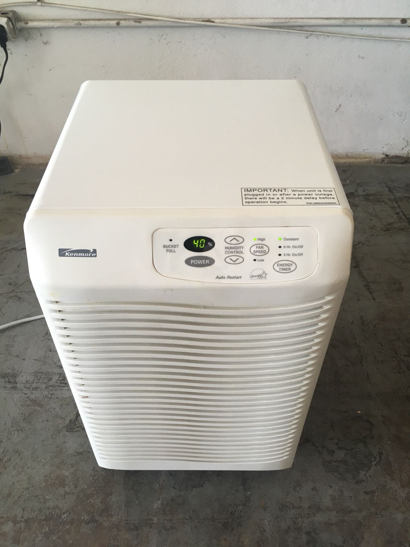 Kenmore Dehumidifier