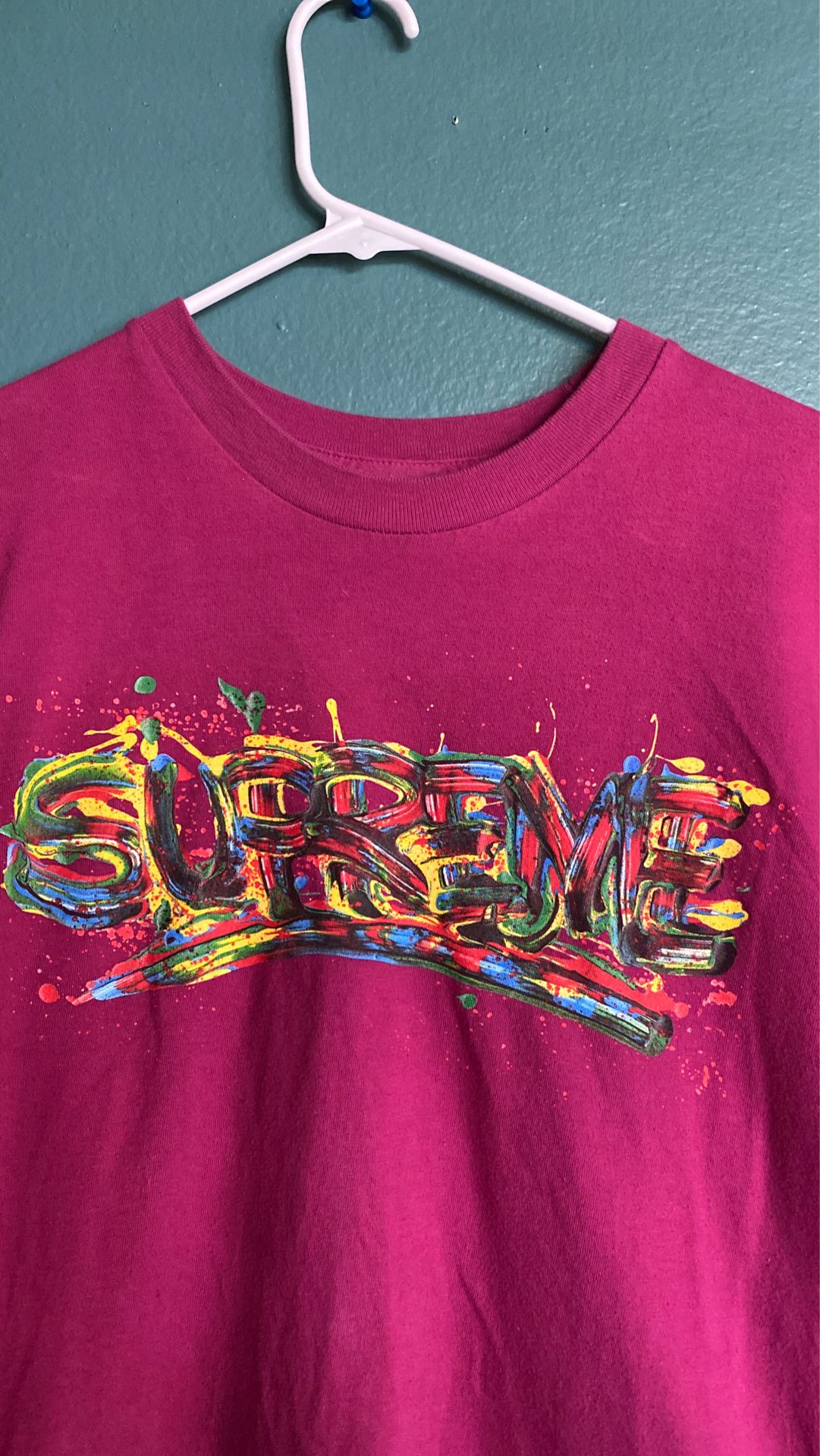 Supreme Apparel Paint Logo Tee Supreme Supreme Paint Tee