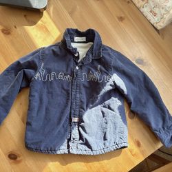 Baby Boy Jacket Infant Navy Blue Coat Toddler Boy Button Up Fleece Shirt Top Size 18-24 month   Fleece & warm. Long sleeve  Washed w detergent & sanit
