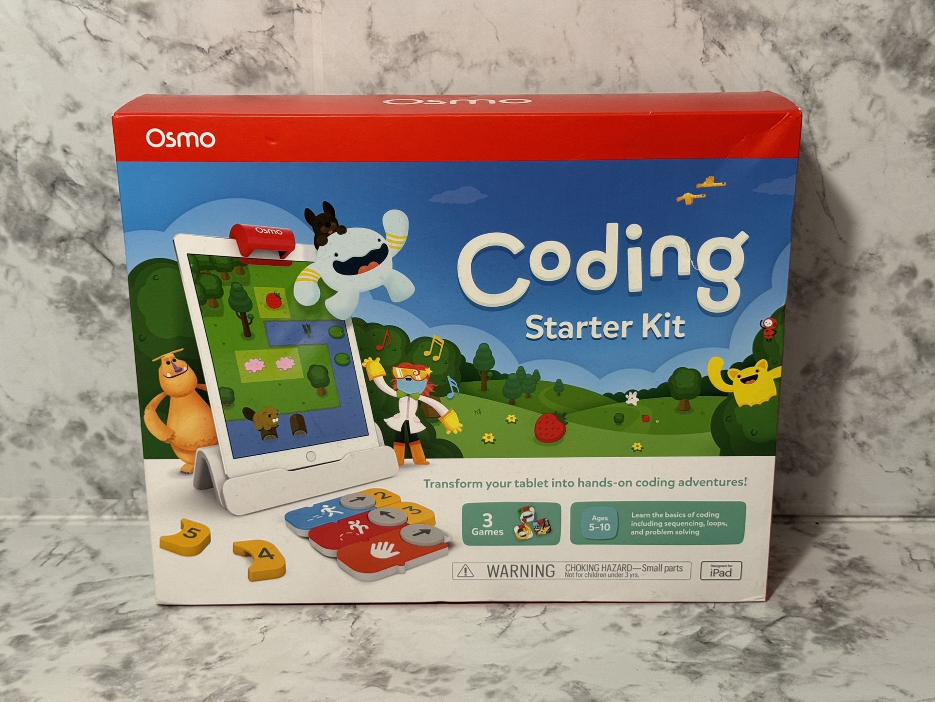 Osmo Coding Starter Kit for iPad Factory Sealed Kids Ages 5-10. 3 Learning Game