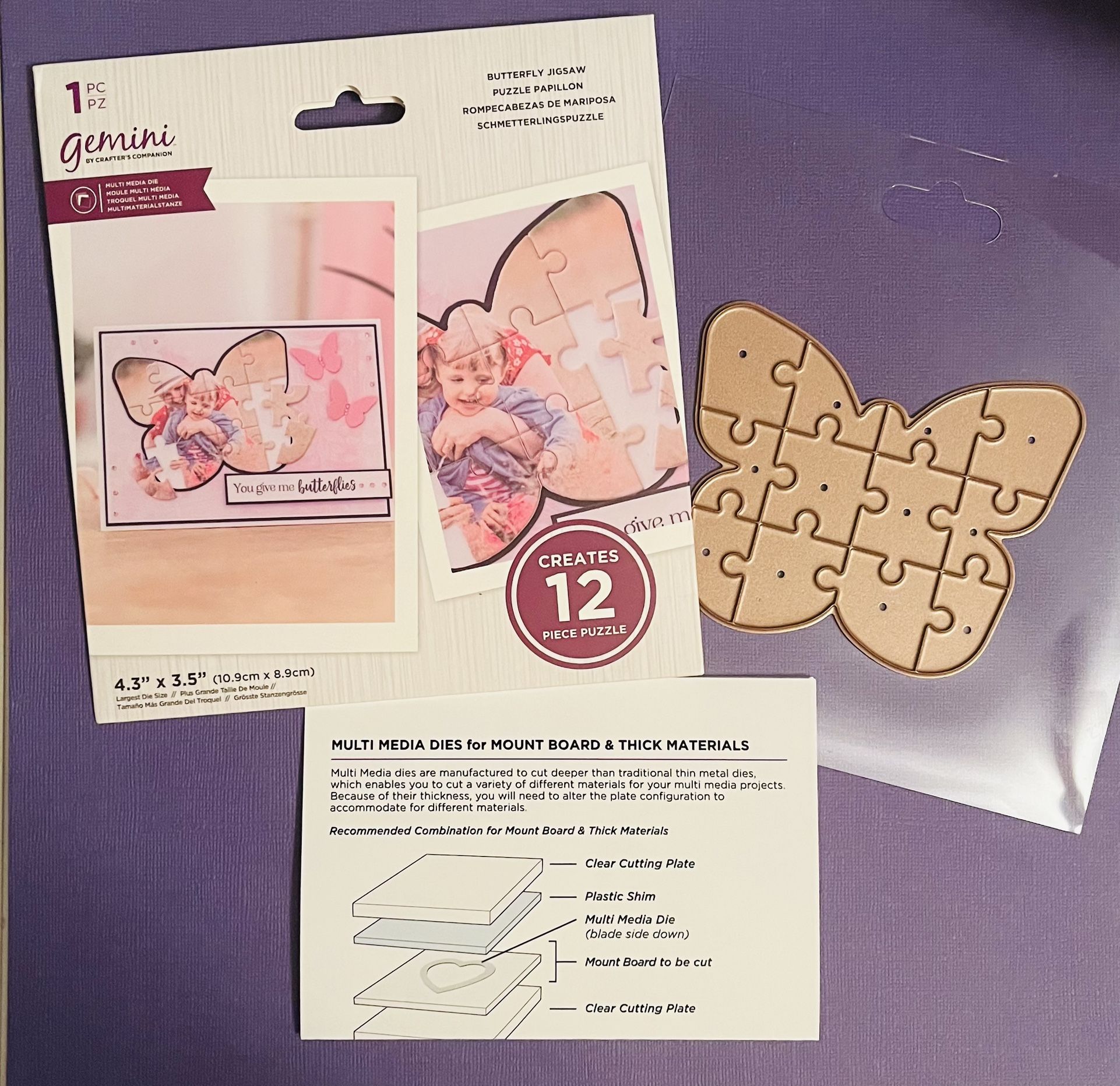 Fun Butterfly Jigsaw Puzzle Die Cut (Name Brand)