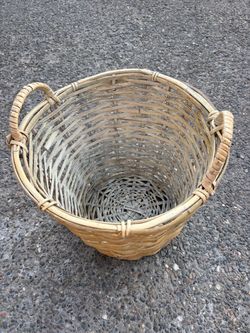 Large Wicker Basket with Handles