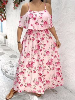New Pink Floral Dress
