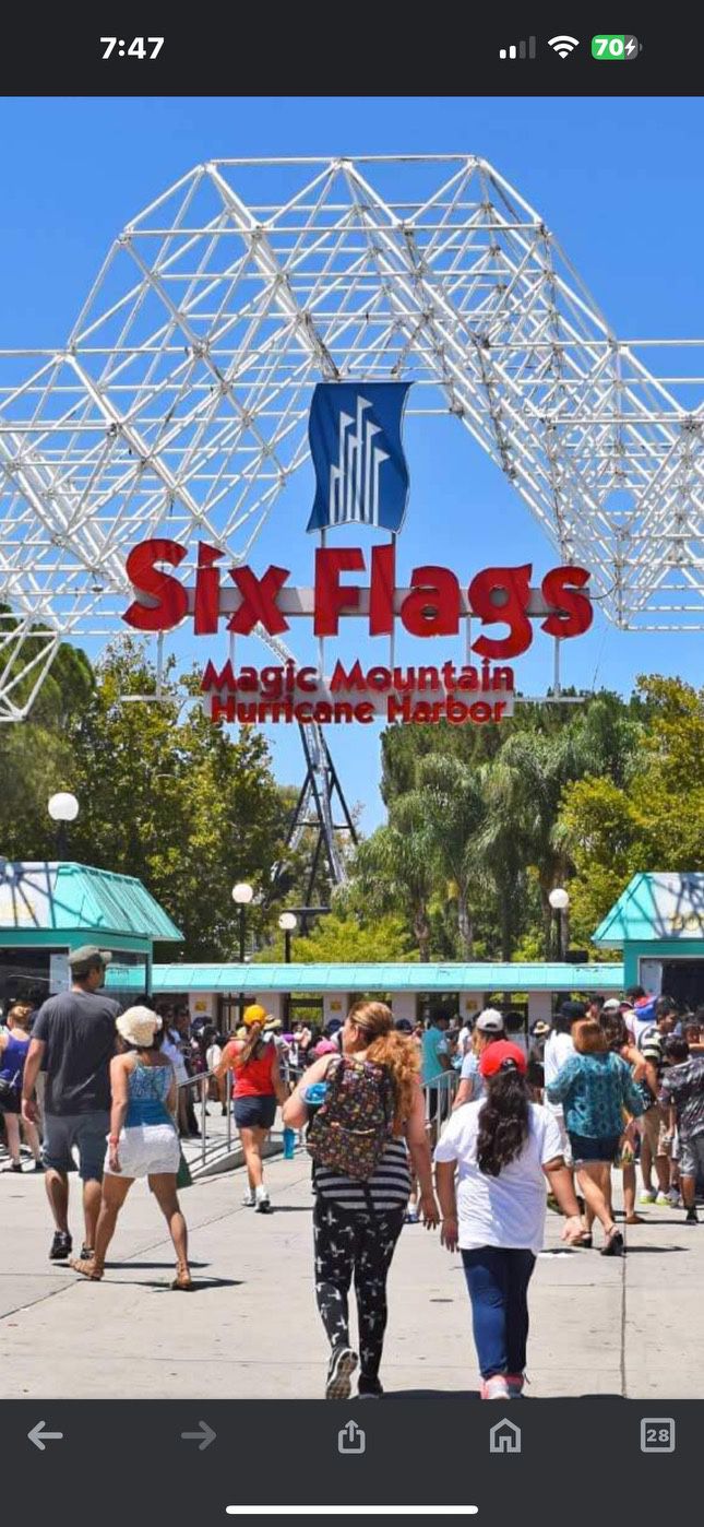 SIX FLAGS $200 FOR 4 