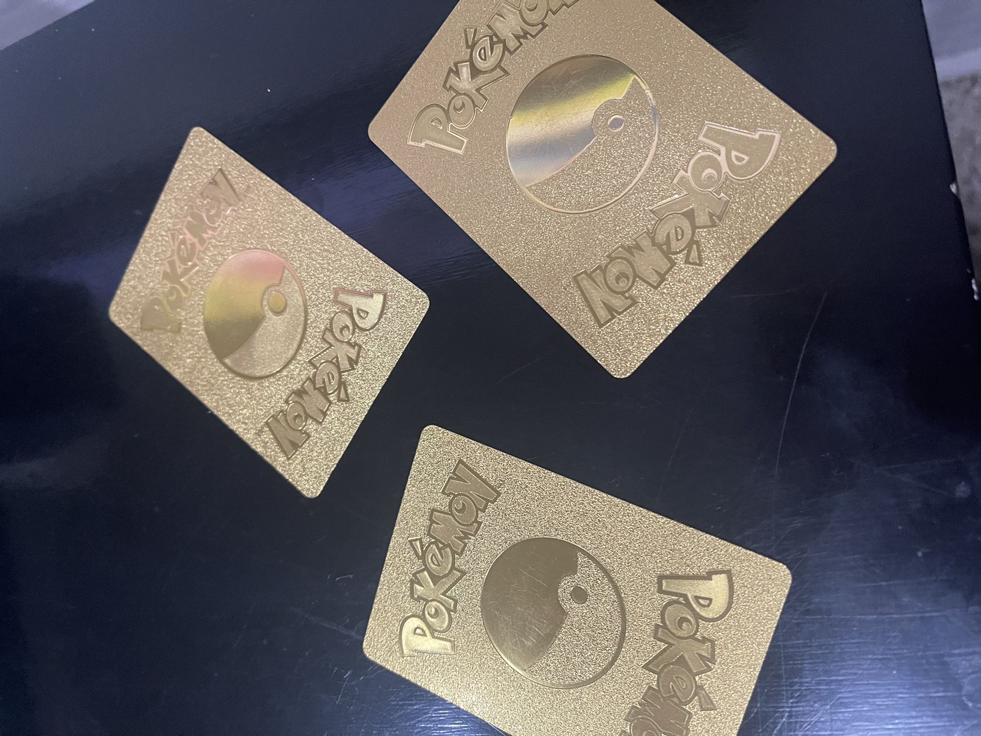 Gold Pokémon Cards : Frog Flower & Magikarp & Wailord